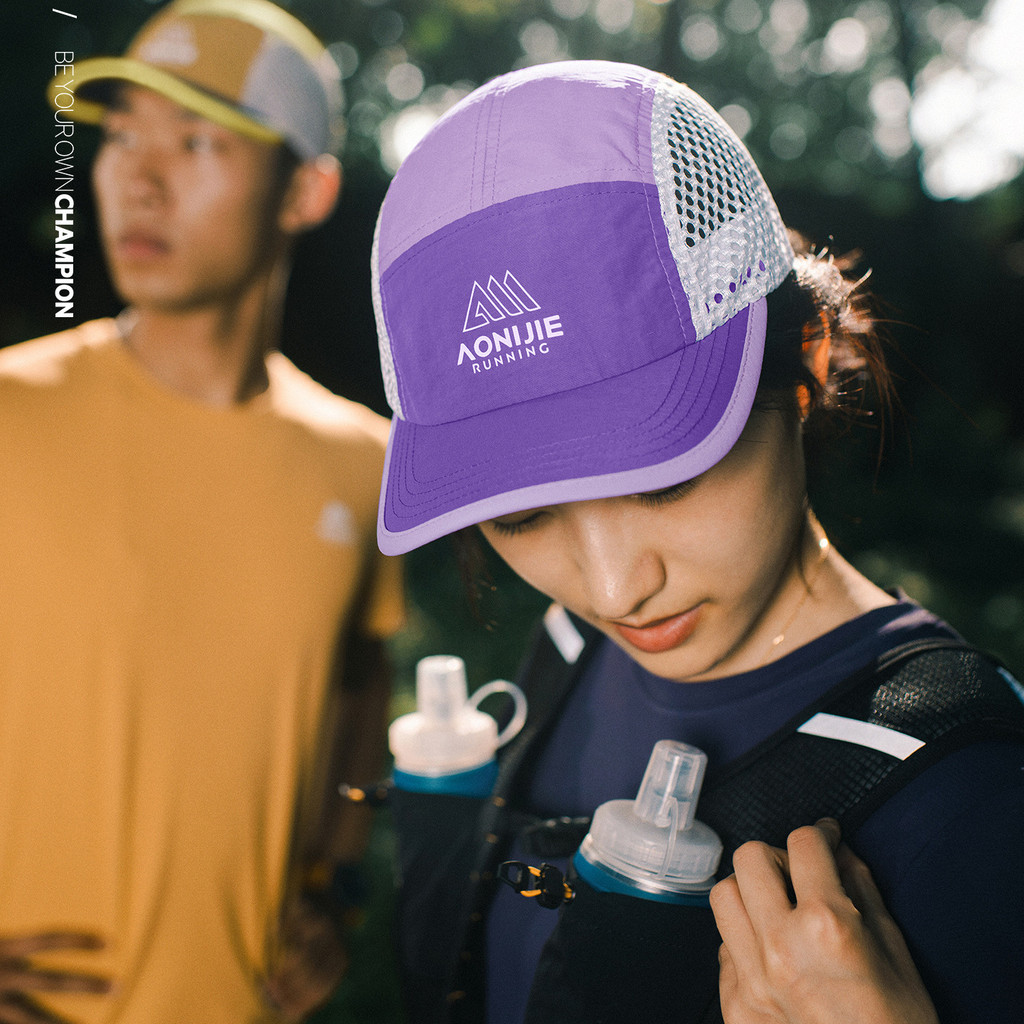 Onijie Running Hat Quick-Drying Breathable Sunscreen Sun Hat Female Marathon Training Cross Country 