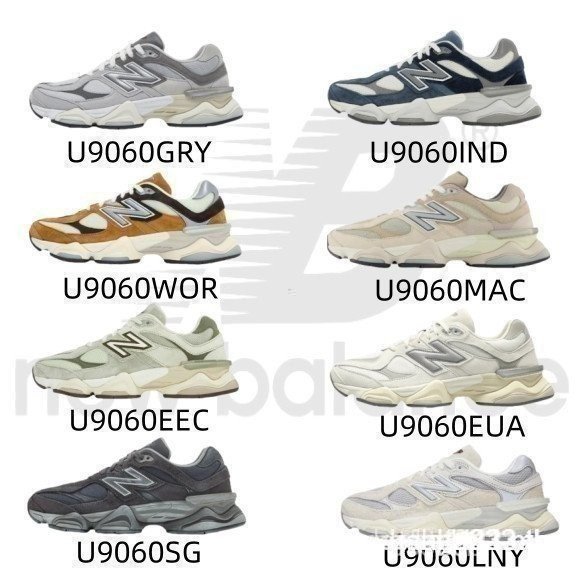 เบอร์ 9 NB 9060 U9060GRY.U9060IND.U9060WOR.U9060MAC.U9060EEC.U9060ECA.U9060LNY รองเท้ากีฬา 3SLF JJSV