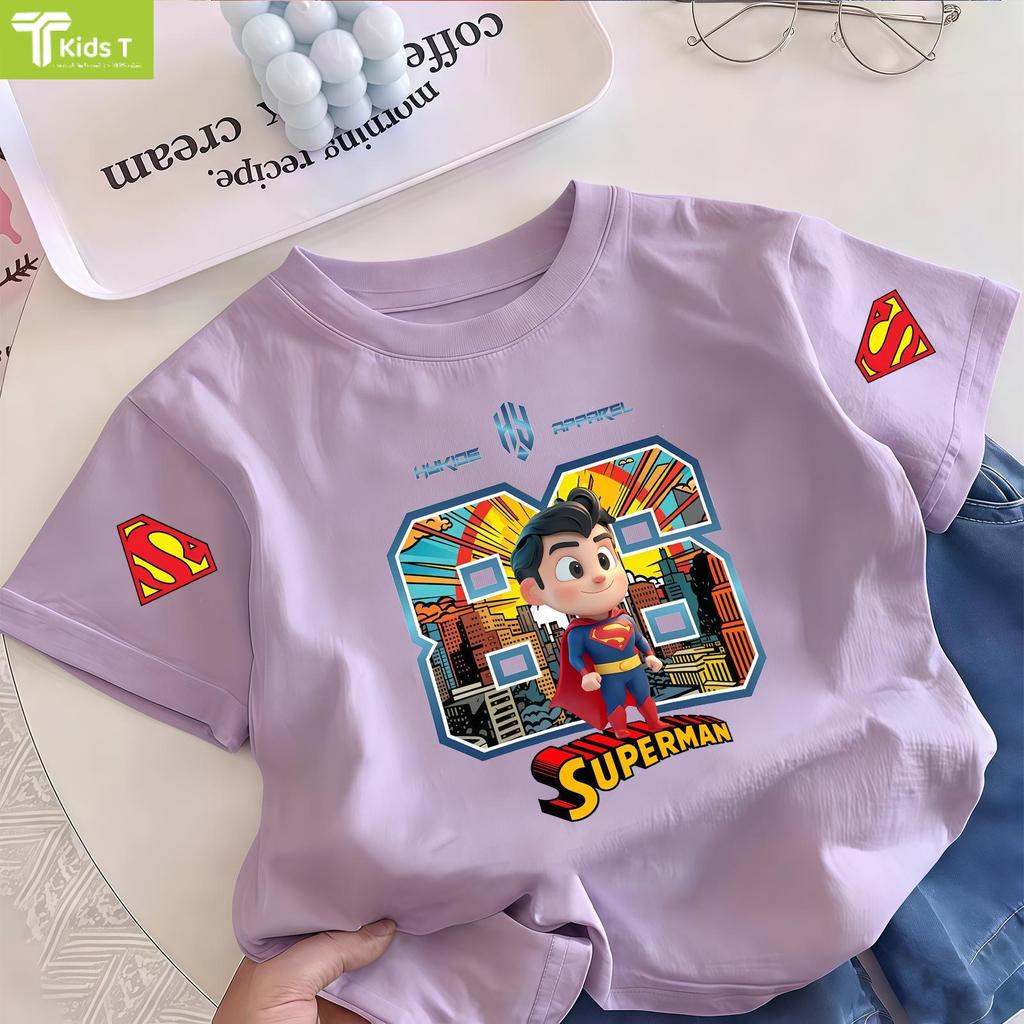 COD (Ho Chi Minh)Kids T Mall เสื้อยืดแขนสั้นพิมพ์ลายการ์ตูนเสื้อหลวมและน่าประทับใจ แฟชั่นสําหรับเด็ก