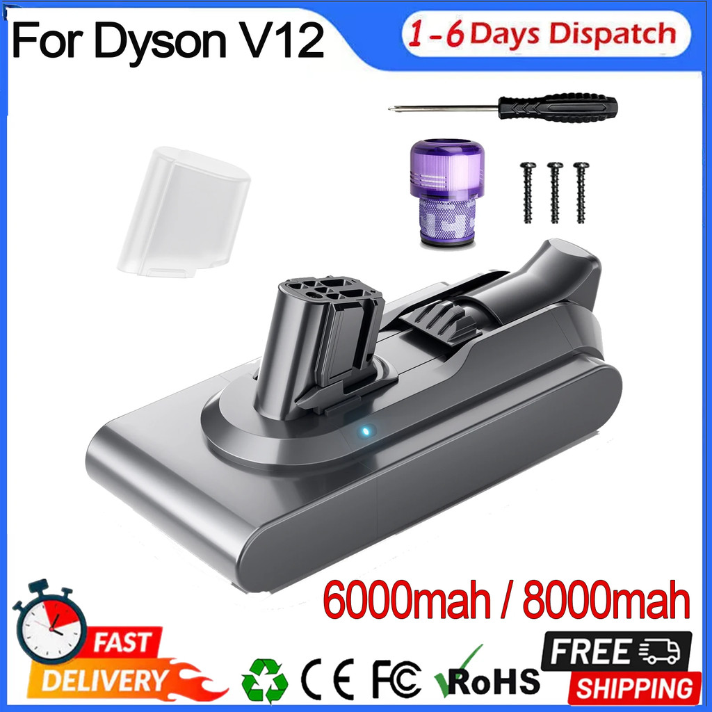 สําหรับ Dyson V12 แบตเตอรี่อะแดปเตอร์ลิเธียมแบบชาร์จไฟได้สําหรับ Dyson V12 Slim เครื่องดูดฝุ่นอุปกรณ์เสริม
