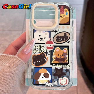 [✅แนะนำ] iPhone 15 13 11 17 16 12 14 Pro Max 15 14 16 Plus เคสแมวสุนัขการ์ตูนคุณภาพสูงกันกระแทก