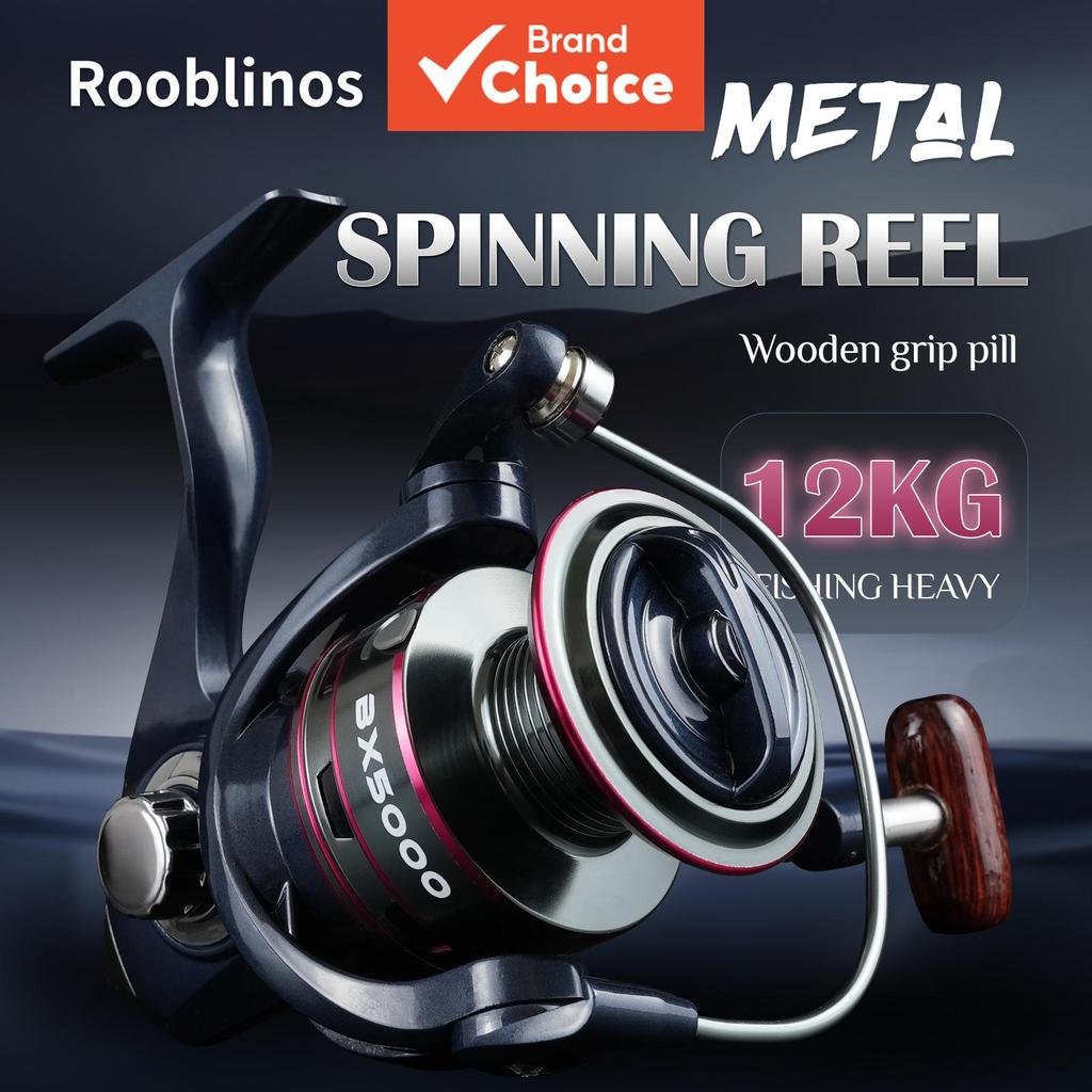 รอกสปินนิ่งรุ่น ROOBLINOS BX ตัวสปูลอัลลอยแกะสลัก อัตราทด 5.2:1 ใช้งานได้ทั้งน้ําจืดและน้ําเค็ม