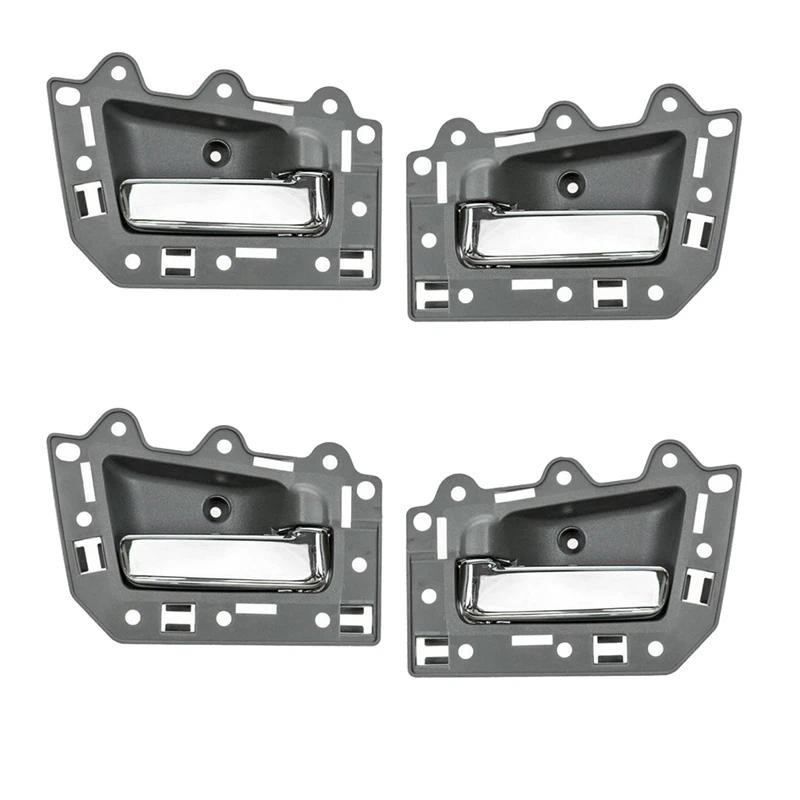 4 ชิ้น/เซ็ตด้านในประตูดึงสําหรับ Jeep Grand Cherokee 2005-2011 1JV471J3AA 1JV461J3AA 5HR411J3AK 5HR4