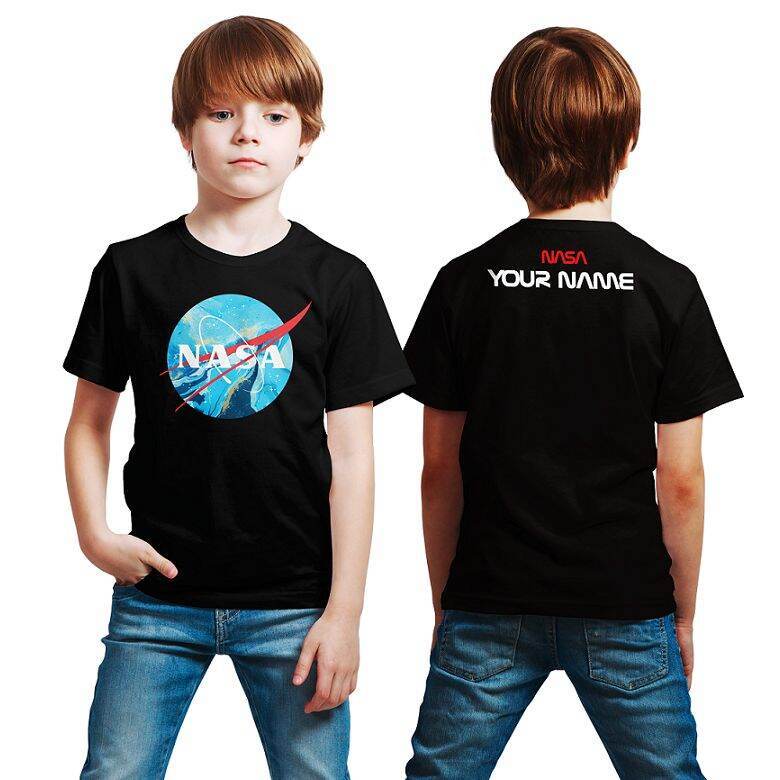 เสื้อผ้าเด็กผู้ชาย NASA ARTSY เสื้อผ้าเด็กผู้ชาย tshirt เสื้อผ้าเด็ก NASA สําหรับเด็กชายและเด็กหญิง 