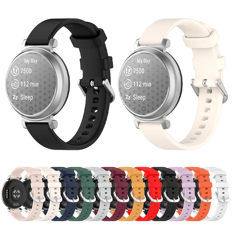 สายรัดซิลิโคนอ่อนนุ่มสําหรับ Garmin Lily 2 Lily 2Active