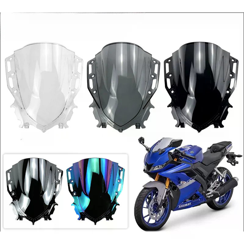 เหมาะสําหรับ Yamaha R15 V4 2021-2025 ด้านหน้ากระจก Deflector กระจกกระจก