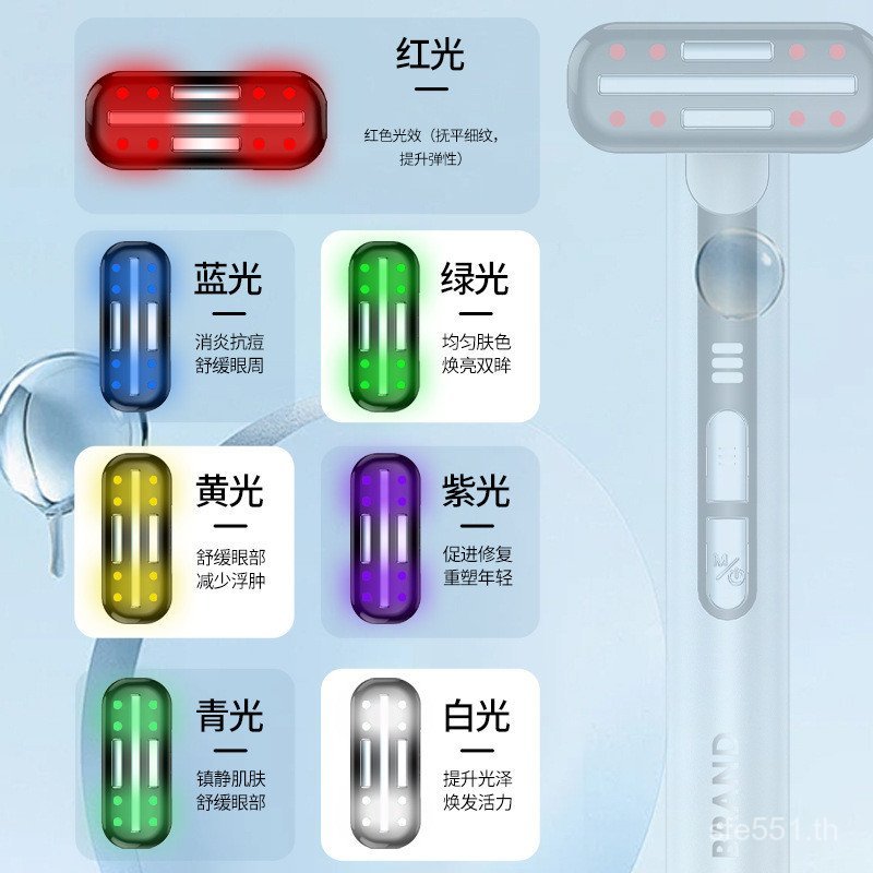 เครื่องนวดตานําเข้า EMS Eye Beauty อุปกรณ์คอที่มีสีสัน Micro-Current Facial Beauty Device ยก Cross-B