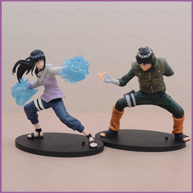 ZY1 Naruto Action Figure Hyuga Hinata Rock Lee ตุ๊กตาของเล่นสําหรับเด็กตกแต่งบ้านอะนิเมะตุ๊กตาคอลเลก