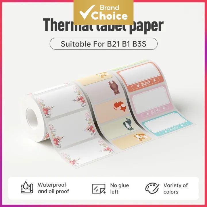 กระดาษสติ๊กเกอร์ NIIMBOT B21/B1/B3S ลายสัตว์น่ารัก การ์ตูน สีสัน กันน้ํา กันน้ํามัน กันรอยขีดข่วน ทน