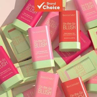  Ibcccndc Bastão de Blush Multifuncional, Creme de Blush Natural para Bochechas, Alta Renderização de Cor, Longa
