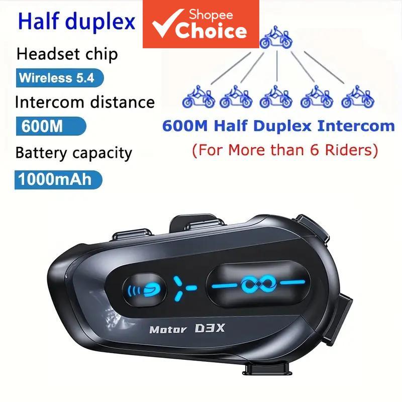ใหม่ D3X รถจักรยานยนต์บลูทูธหมวกกันน็อค Intercom 1000mAH แบตเตอรี่ความจุสูงคําตอบอัตโนมัติสําหรับ ln