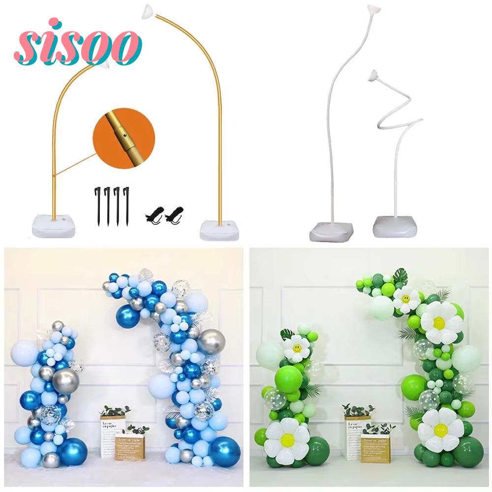 SIO บอลลูนคอลัมน์ชุด,พร้อมฐานฟรีดัดบอลลูนชุดโค้ง,นํามาใช้ใหม่ปรับ1.5เมตร/2.5เมตรครึ่งโค้งบอลลูนยืนงา