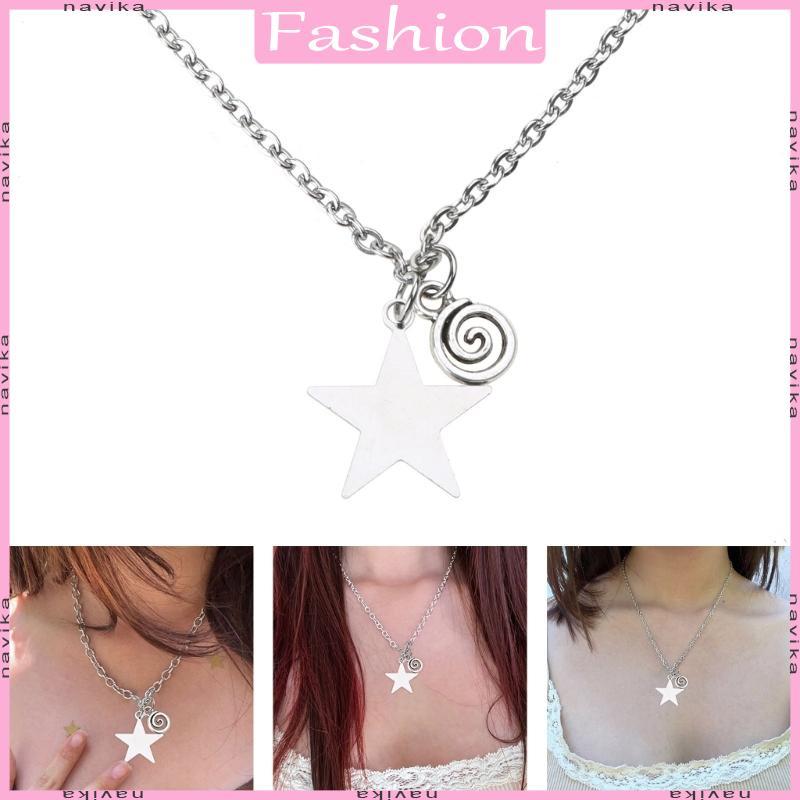 สร้อยคอมินิมอล NAV Star สไตล์เกาหลี