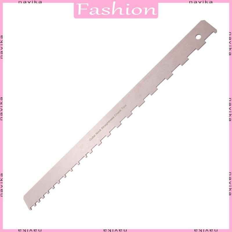 NAV Fret คอ Leveling Luthier เครื่องมือสําหรับกีตาร์ขอบตรงกีตาร์คอไม้บรรทัดหยักสแตนเลสกีตาร์คอไม้บรร