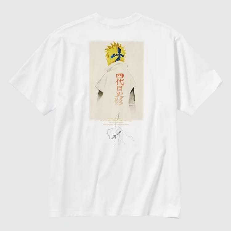 เสื้อยืด Uniqlo X Uzumaki Naruto Distro | Tee UT สีขาว 2023 Unisex