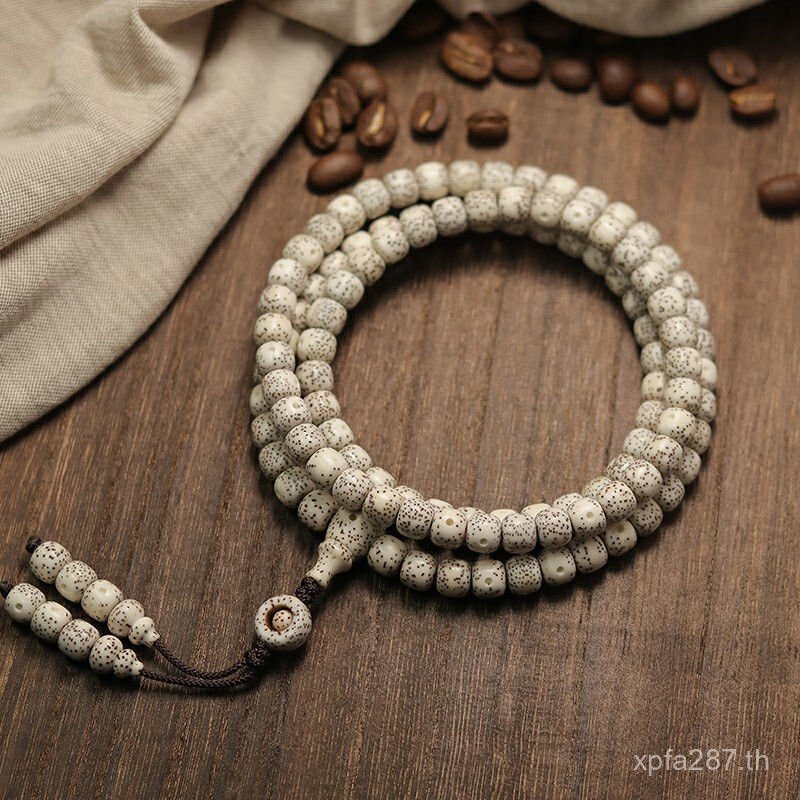 สร้อยข้อมือ Seiko Star Moon ทำจากเมล็ด Bodhi ธรรมชาติ พร้อมลูกปัดพระพุทธรูป แบบคล้องคอ จำนวน 108 เมล