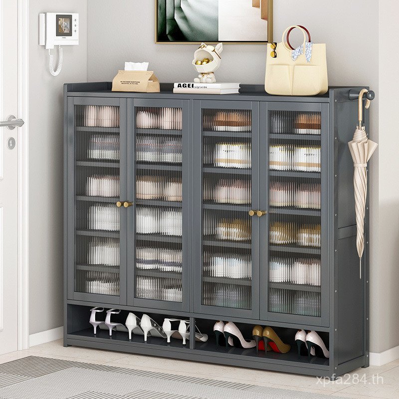 Multi-LayerในครัวเรือนHandyเครื่องมือป้องกันฝุ่นชั้นวางรองเท้าเก็บตู้รองเท้าไม้เนื้อแข็งชั้นวางในร่ม