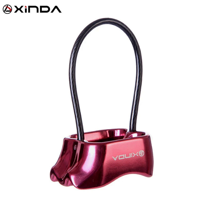 XINDA Professional Rappel ATC Belay Device Aluminum 25KN Descender Outdoor Camping & Hiking Rock Cli