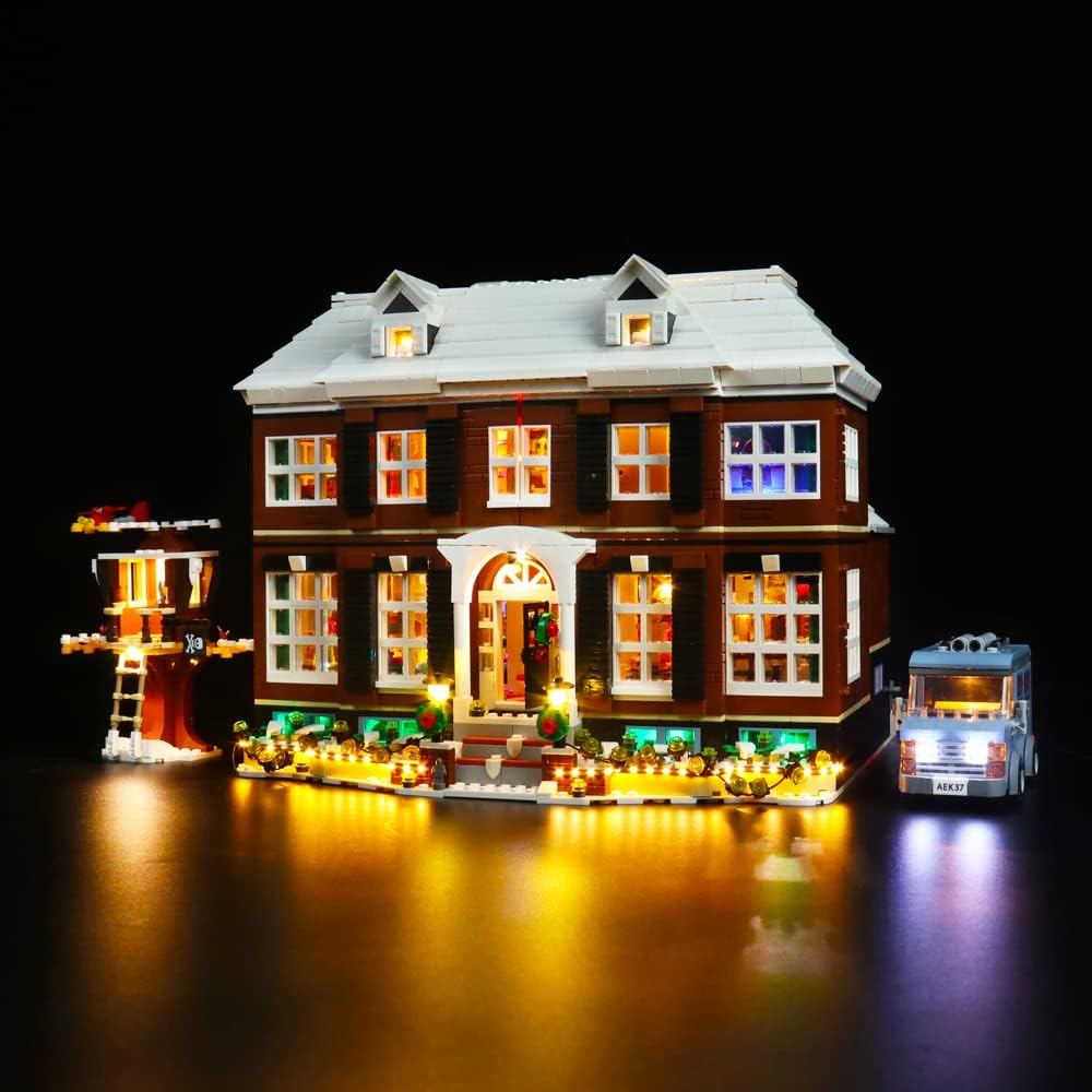 BrickBling ไฟ LED เข้ากันได้กับ Lego 21330 Home Alone Building Kit - ไม่รวมชุดโมเดล