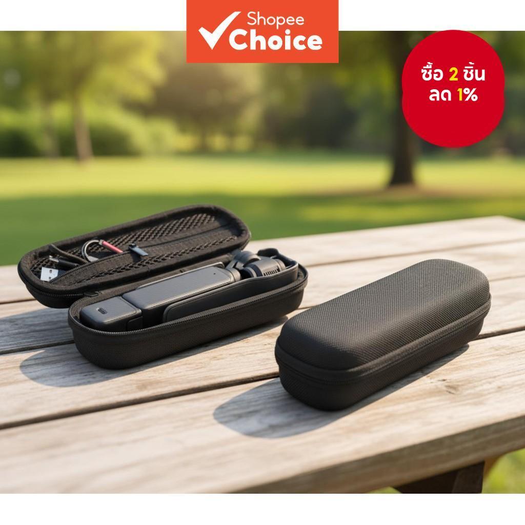 กล่องใส่สําหรับพกพา DJI Osmo Pocket 3, เปลือกป้องกัน, กระเป๋าถือไนลอนพร้อมอุปกรณ์เสริมและคาราไบเนอร์