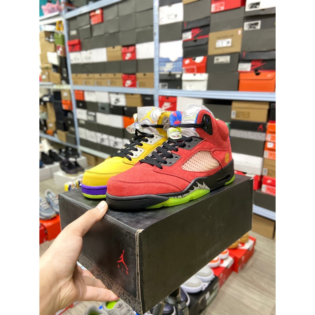 รองเท้าJordan 5th Generation Retro SP สีแดงและเหลือง