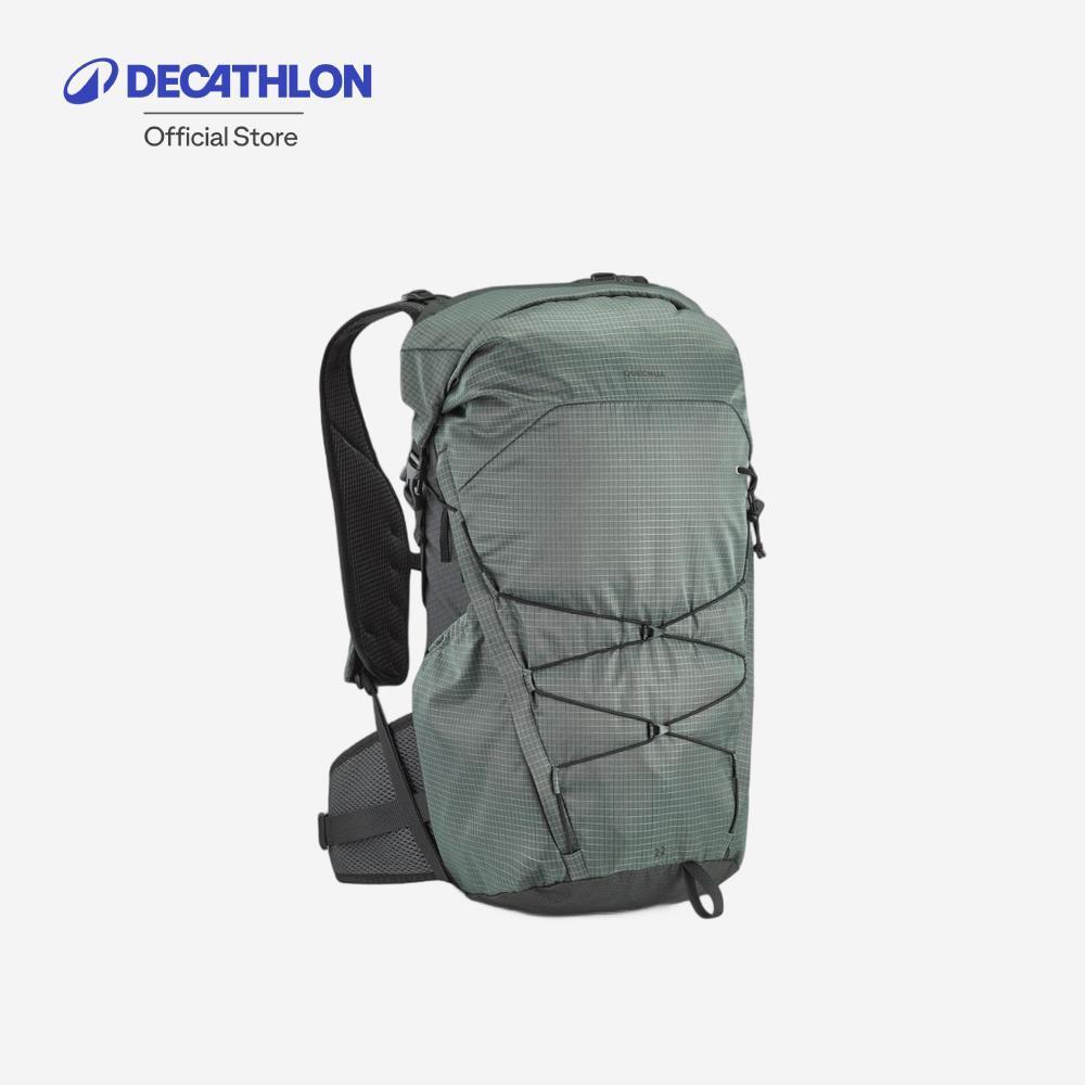 Decathlon 22 L Rolltop Mountain Hiking Backpack เป้สะพายหลังแบบม้วนเปิดด้านบน รุ่น Mh500 ขนาด 22 ลิต