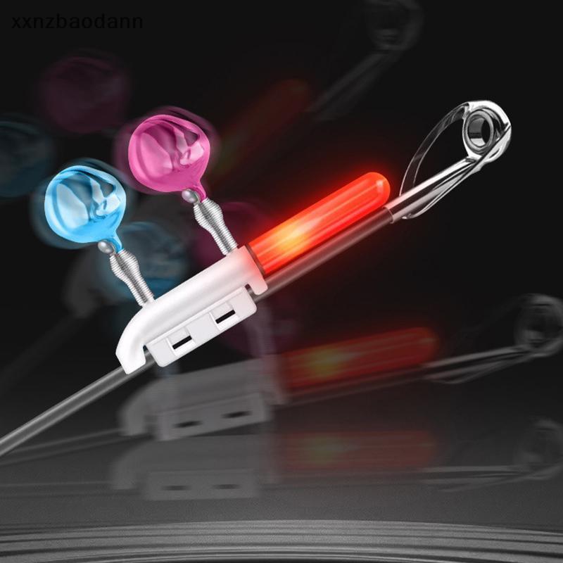 [XXNZMM] Fishing Bite Alarms Fishing Rod Double Rod Clamp Tip Induction Lamp Bright Night Flash LED ไม่มีแบตเตอรี่ Tackle Flash LED LEED