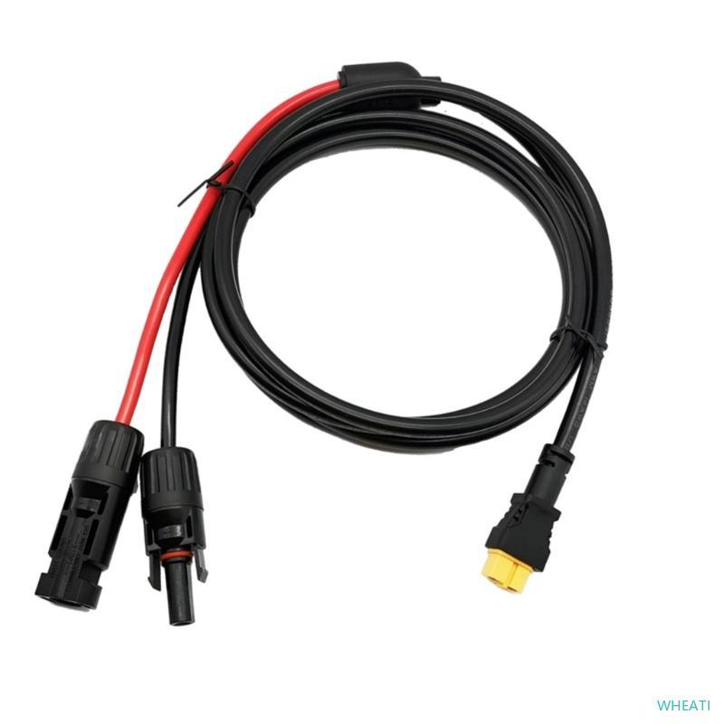 WHEATI 16AWG Solar Connector to XT60 สายพลังงานแสงอาทิตย์ XT60 หญิงสายต่อสายไฟสําหรับแบตเตอรี่แผงโซล