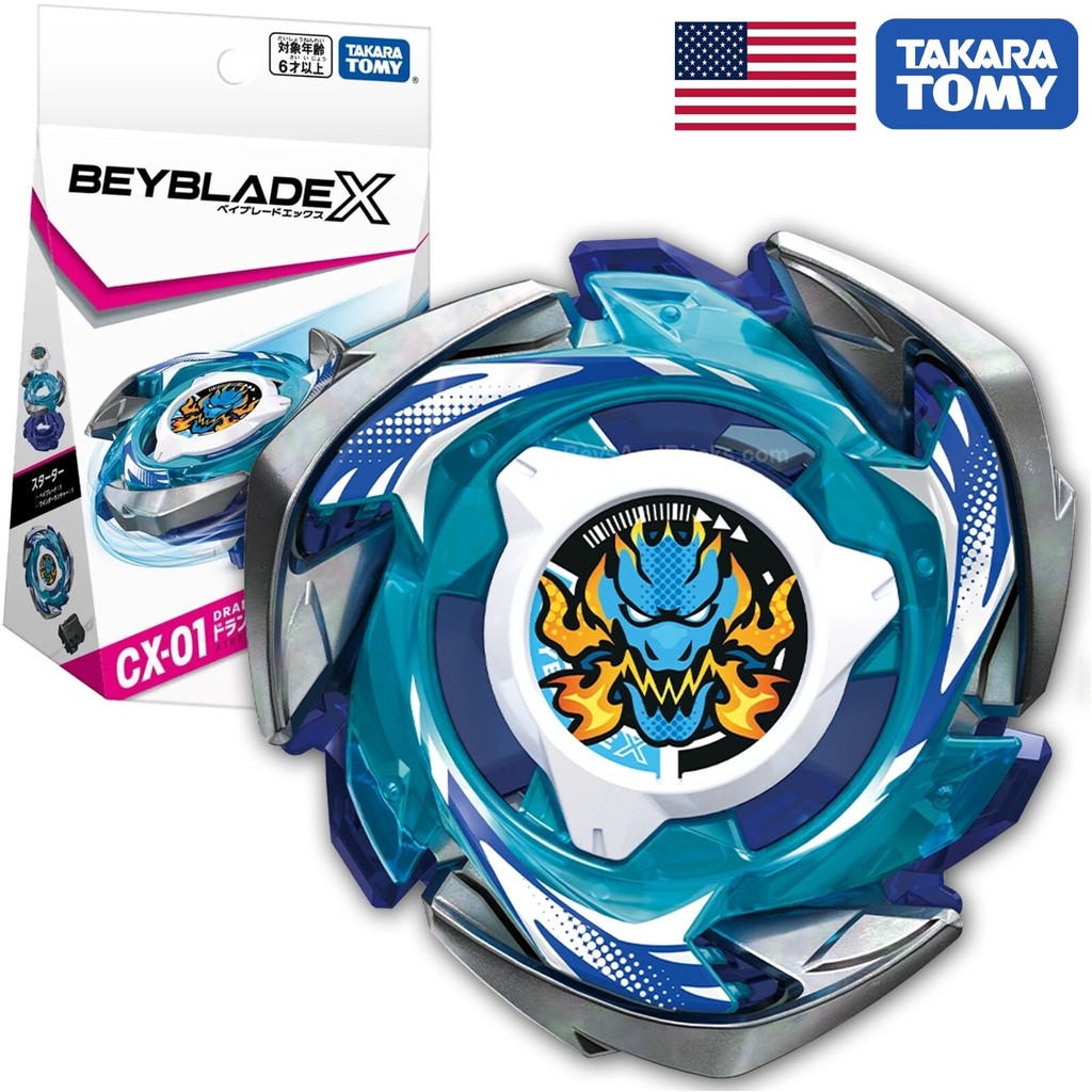 TAKARA TOMY Courage Dran Brave S6-60V Beyblade X Series Starter CX-01 ใหม่