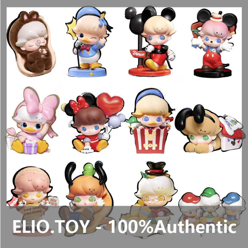 POPMART DIMOO WORLD x Disney Series รูป Mystery Box ของขวัญเครื่องประดับน่ารัก