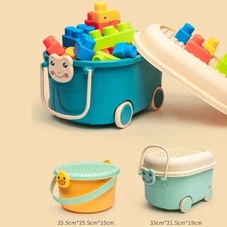BHQ บล็อกตัวต่อ ของเล่นเด็ก TPE นุ่ม อนุภาคใหญ่ 37PCS 50PCS เสริมพัฒนาการ ฝึกมือ จินตนาการ
