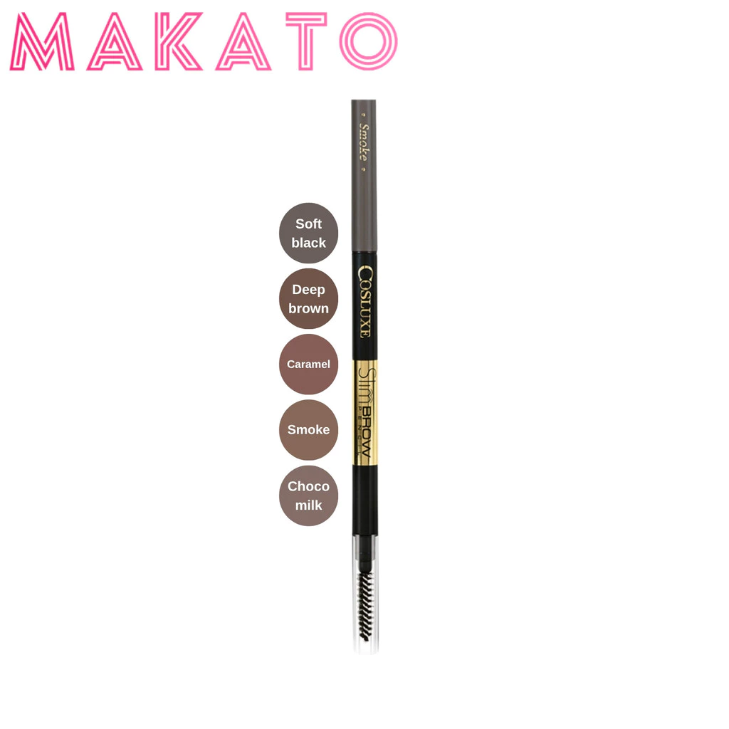 COSLUXE Slimbrow Pencil คอสลุคส์ ดินสอ เขียนคิ้ว เนื้อเนียน เขียนลื่น เนื้อแน่น หัวเล็ก