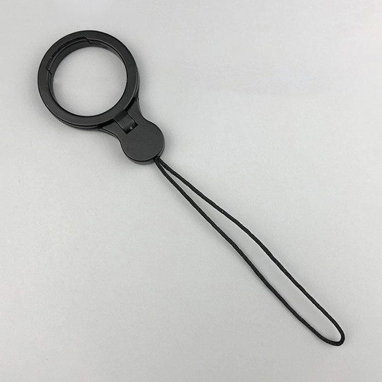 Balck Lanyards พวงกุญแจ Universal โทรศัพท์มือถือ Lanyard Holder สายรัดข้อมือโทรศัพท์