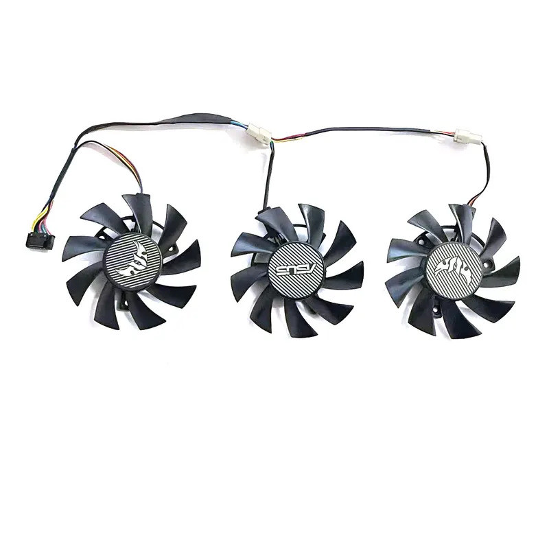 75 มม.FD8015U12D GTX1660 RX5700 RX5700XT สําหรับ ASUS GTX 1660Ti 1660super RX 5700 XT TUF X3 OC