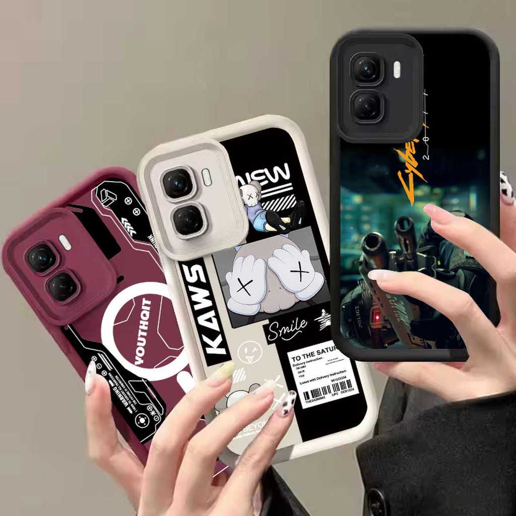 เหมาะสําหรับ infinix GT 50 30 20 10 Pro 5G เคสโทรศัพท์ infinix GT 30 5G + 30 Plus 5G Turbo ทนทานและ anti drop ซิลิโคนป้องกันกรณี B01-B05