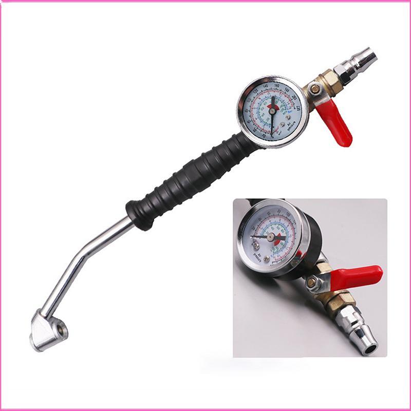 Luckyei ยาง Inflator Rod สําหรับรถยนต์ Tru ยานพาหนะความดันยางรถ Manometro ยางซ่อมเครื่องมือ 0-15Bar/220Psi Universal TQ