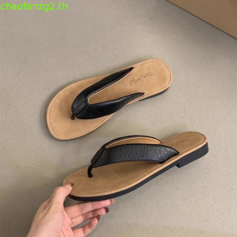 Super Hot Fashion Korean Version Flip-Flops 2024 New miu Flip-Flops~Summer Outer Wear Beach Sandals 