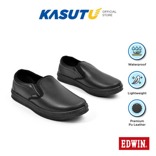 [BACK TO SCHOOL!] EDWIN Black Slip On School Shoe Primary Mudah Pakai Kanak-Kanak Sekolah Rendah | Kasut U 3010
