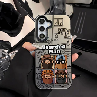ลวดลายการ์ตูน IMD เคส For Samsung A57 A17 A07 A56 A36 A55 A06 A05S A15 A35 A54 เคสโทรศัพท์ เคสมือถือ