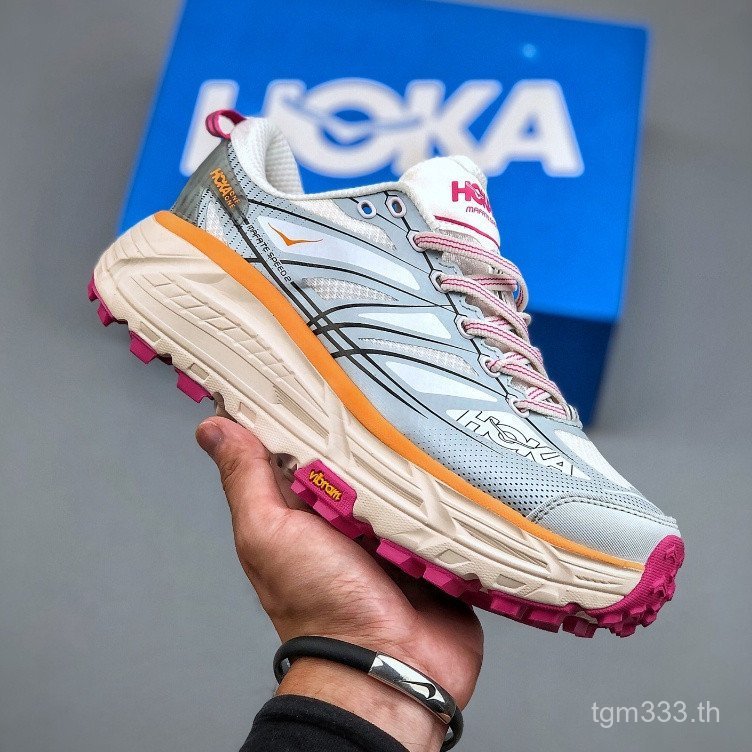 Hoka One One Mafate speed 2 รองเท้าวิ่งข้ามประเทศ unisex ชายและหญิงน้ําหนักเบาและระบายอากาศรองเท้าวิ