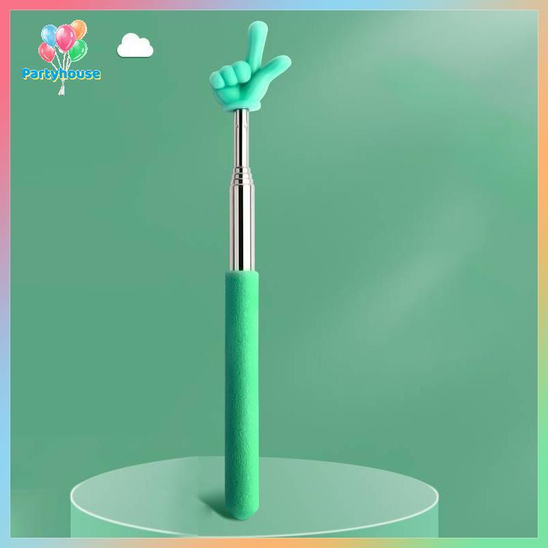 UVIG> Retractable Teacher Pointer Finger Design StainlessSteel Telescopic School Teaching Pointer St