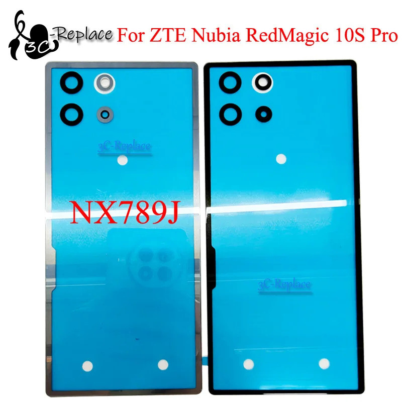 สําหรับ ZTE Nubia RedMagic 10S Pro NX789J แบตเตอรี่ฝาหลังกรณีเปลี่ยนไม่มีเลนส์กล้อง