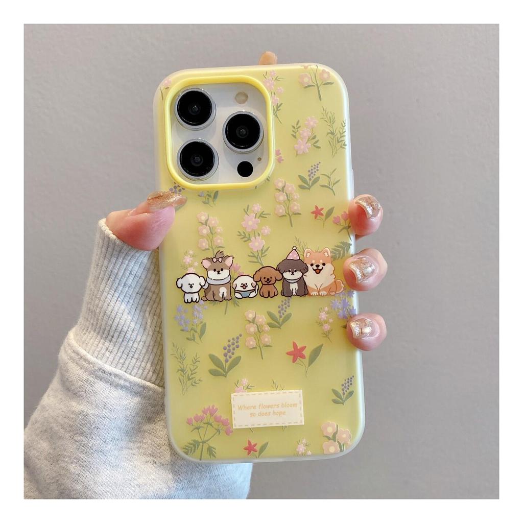 น่ารักดอกไม้สุนัขเคสโทรศัพท์Honor X9d X8d X8C X6C X6b X7d X8 X6 X8b X5b X9a X7b 200Samrt X8a 400 X7a