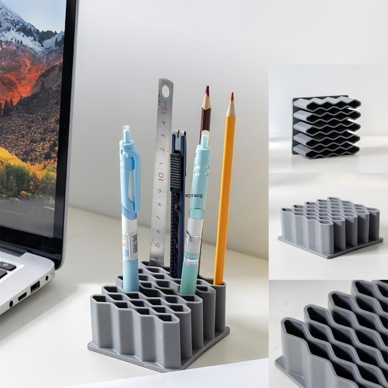 MG Stackable โค้งโต๊ะ Organizer หลายชั้นชั้นวางของฐานกันลื่นสําหรับ Stationeries Home Office Supplies