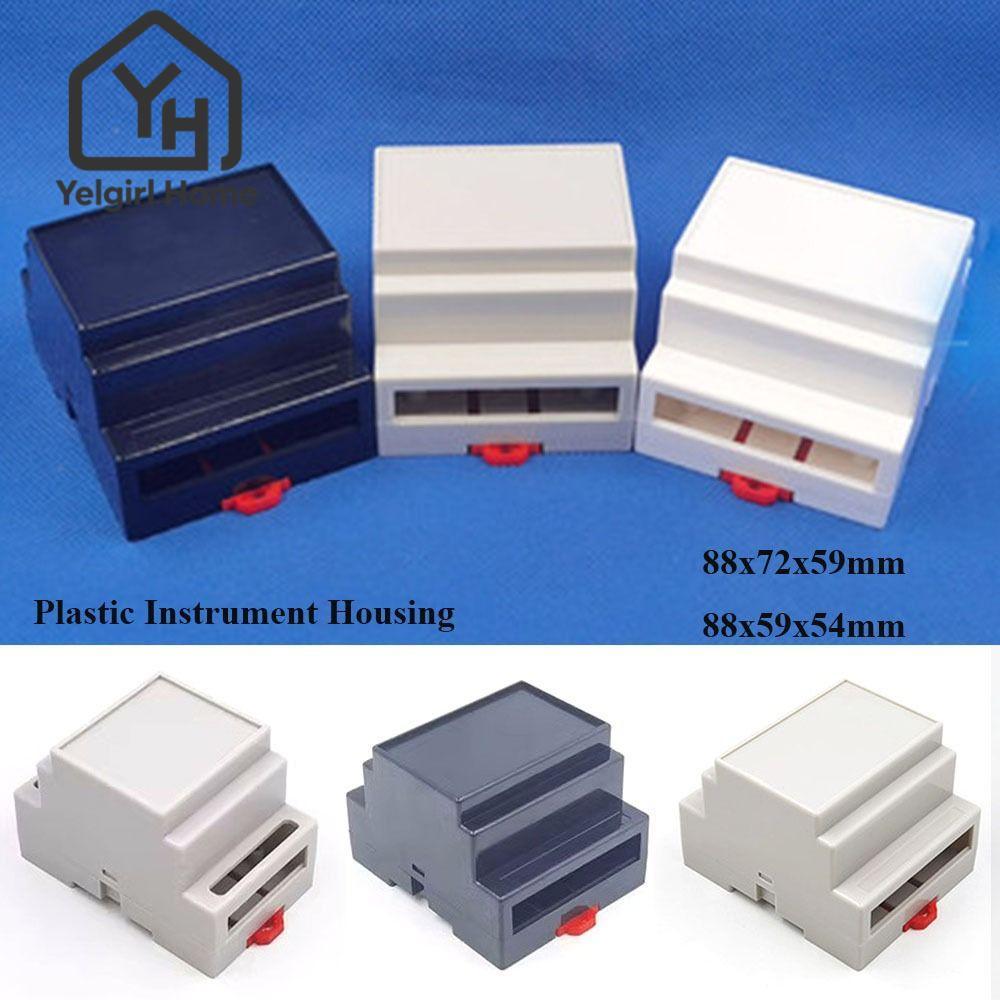 YELGIRLB กล่องโครงการอิเล็กทรอนิกส์ 88x72x59 มม./88x59x54 มม. สีขาว/สีดําคุณภาพสูงเครื่องมือ
