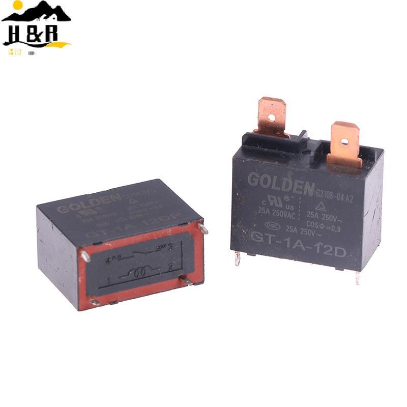 H&B 1Pce GT-1A-12D/GT-1A-12DP Gordon เครื่องปรับอากาศเครื่องทําน้ําอุ่นรีเลย์ 25A 4 ฟุต 12V เครื่องป