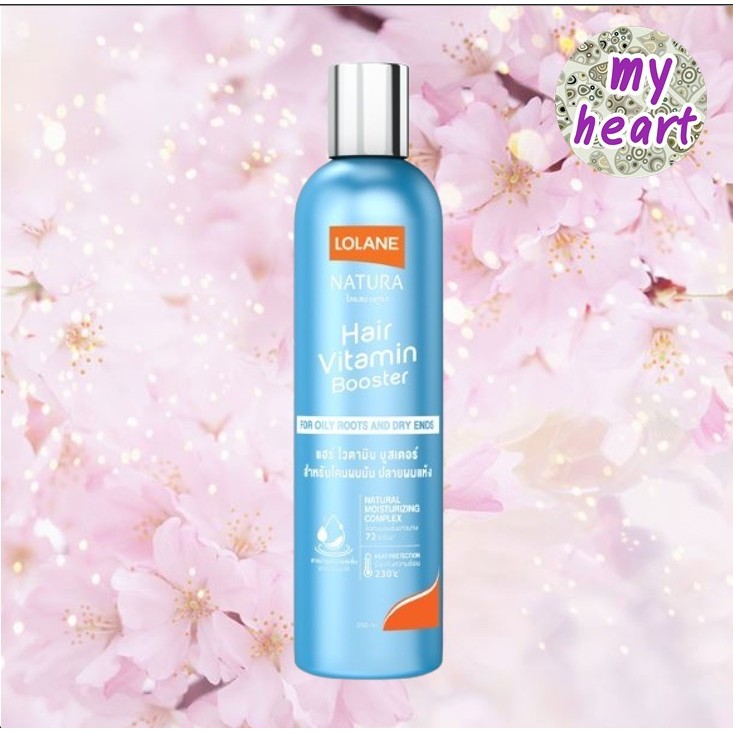 Lolane Natura Hair Vitamin Booster For Oily Roots And Dry Ends 250 ml วิตามินบำรุงเส้นผม สำหรับโคนผมมันและปลายผมแห้ง