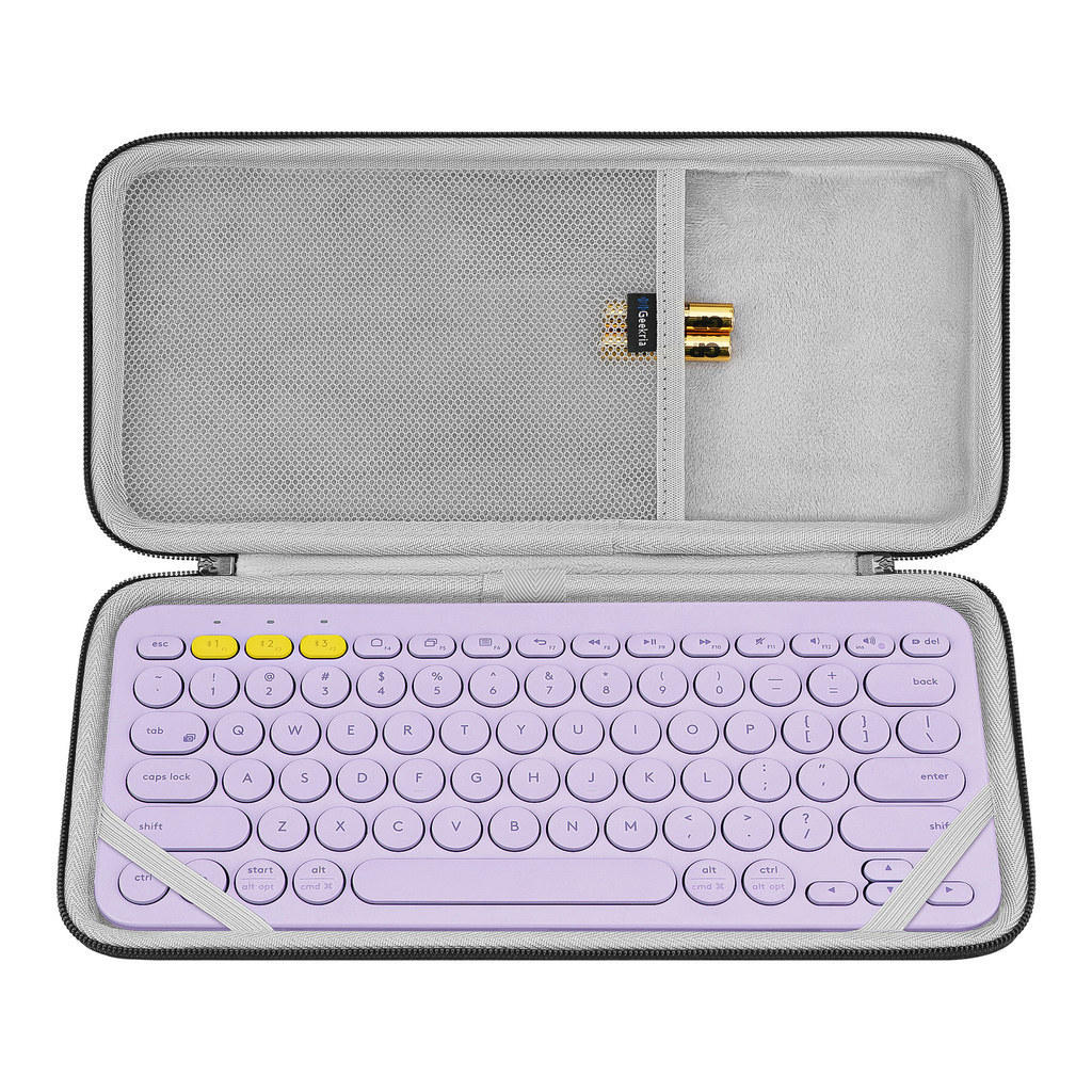 Geekria Keyboard Case เข้ากันได้กับ Pebble Keys 2 K380s / K380, Hard Protective Travel Bag for Small