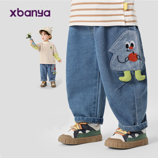 กางเกงยีนส์เด็กสไตล์ลำลอง เหมาะสำหรับทั้งเด็กชายและเด็กหญิง …