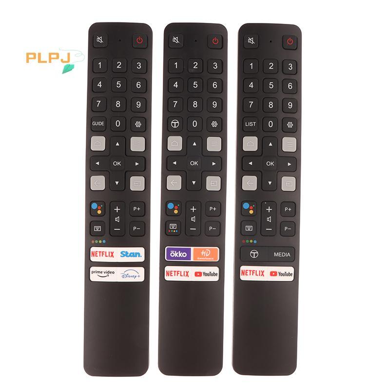 PLPJ 1 ชิ้น DIY อุปกรณ์เสริมสําหรับ TCL Android 4K LED สมาร์ททีวีรีโมทคอนโทรล RC901V FAR1 FMR1 FMR8 
